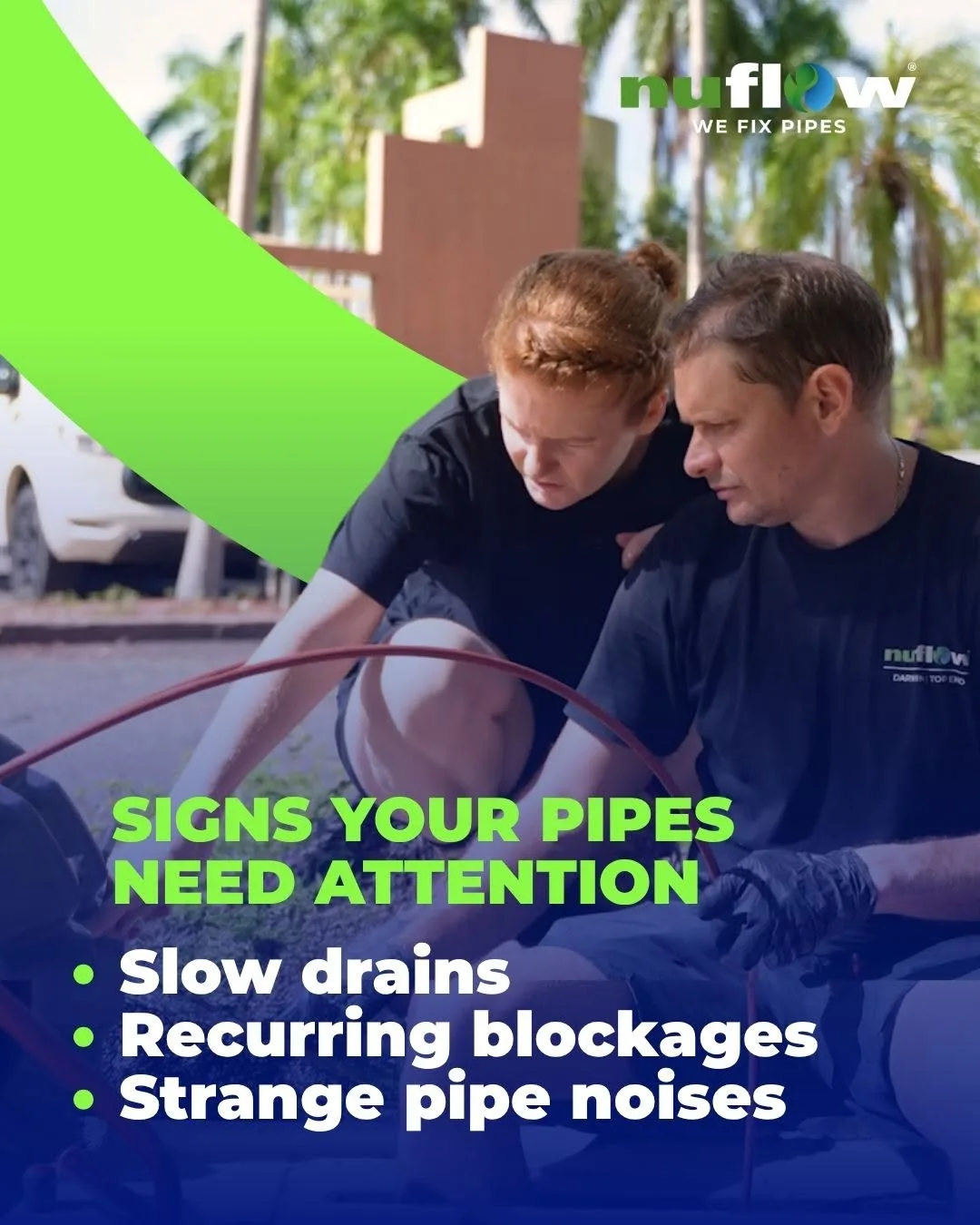 Nuflow guide to slow drains, recurring blockages and unusual pipe noises